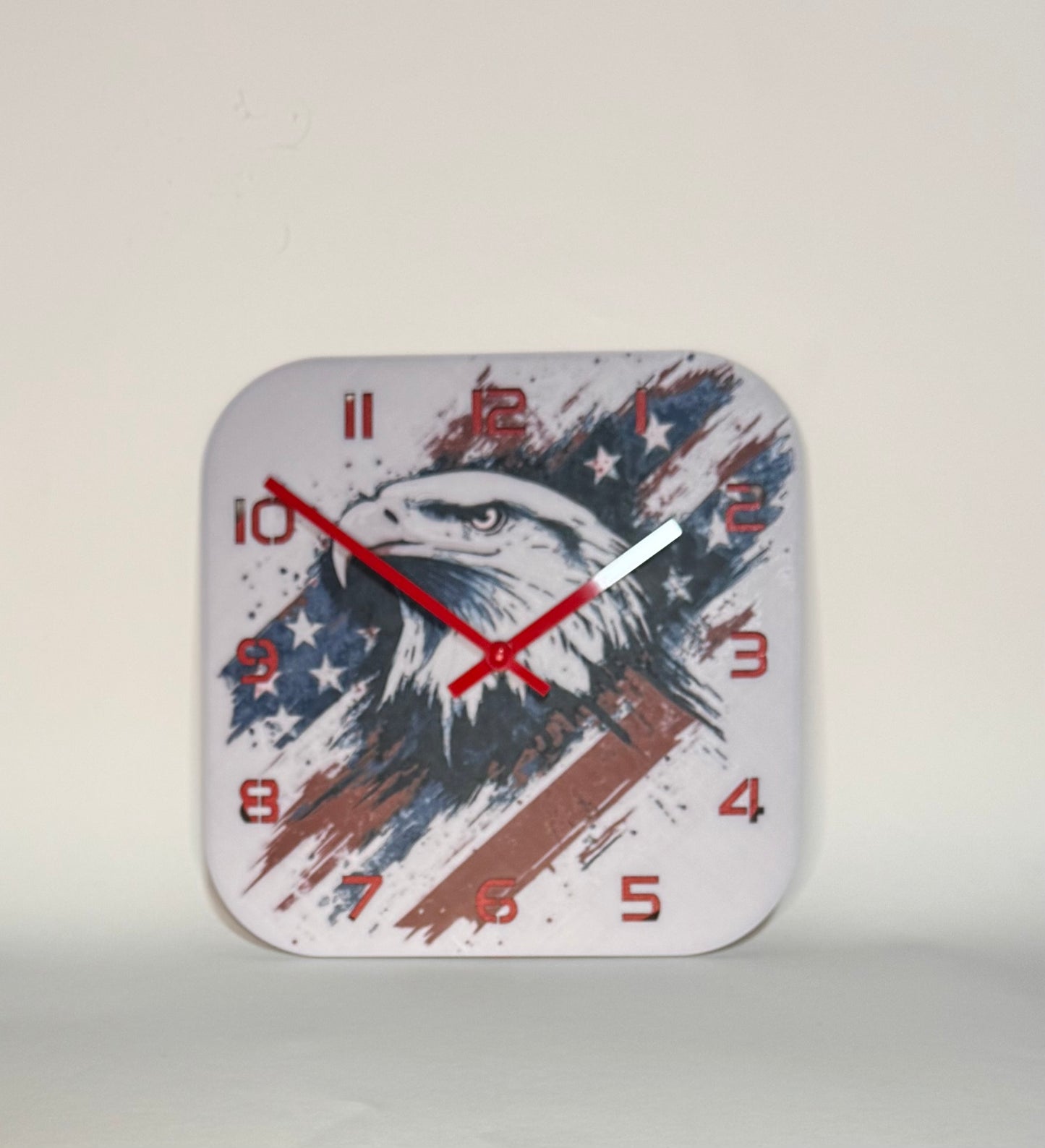 Uhr Wanduhr Adler USA Flagge Fahne Amerika stars and stripes