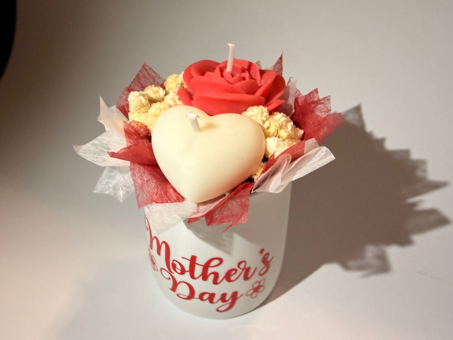 Mini Kerzengesteck zum Muttertag