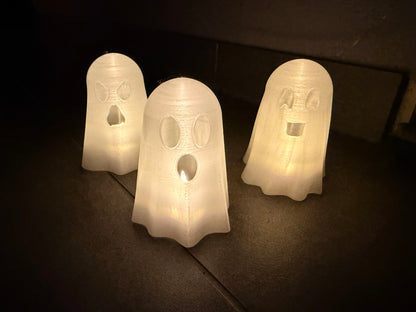 Geister Gang LED fluoreszierend Trio 3er Pack Halloween Deko.