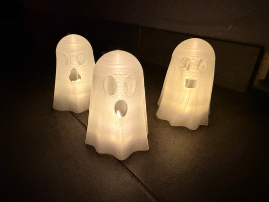 Geister Gang LED fluoreszierend Trio 3er Pack Halloween Deko.