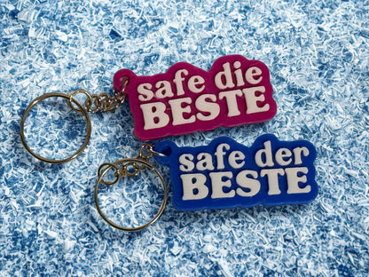 Schlüsselanhänger Safe der / die Beste Paar Pärchen Anhänger