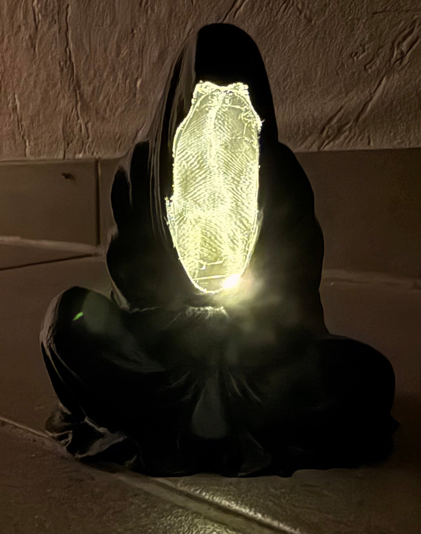 Sensenmann LED Schattenmann Halloween Deko.