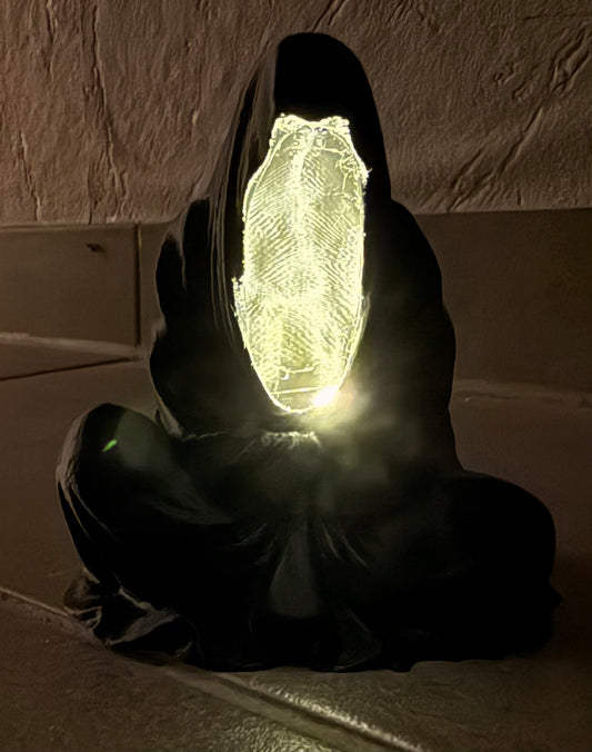 Sensenmann LED Schattenmann Halloween Deko.