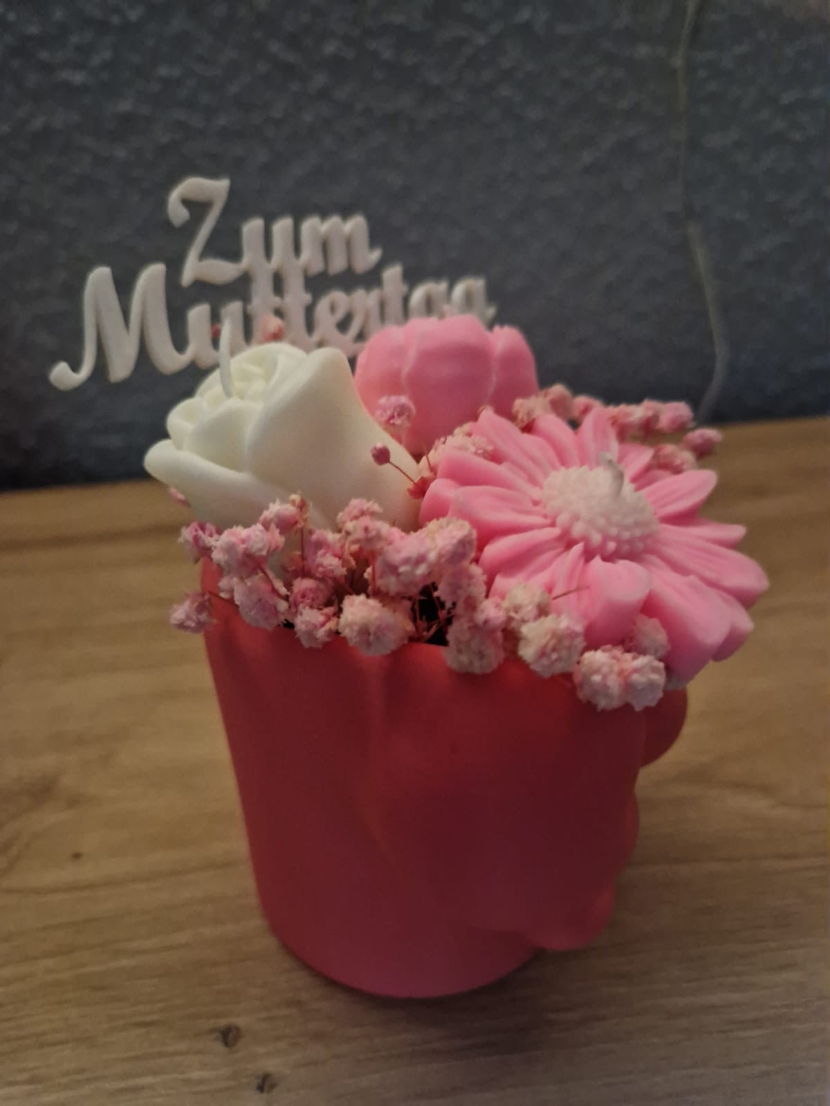 Kerzengesteck Muttertag
