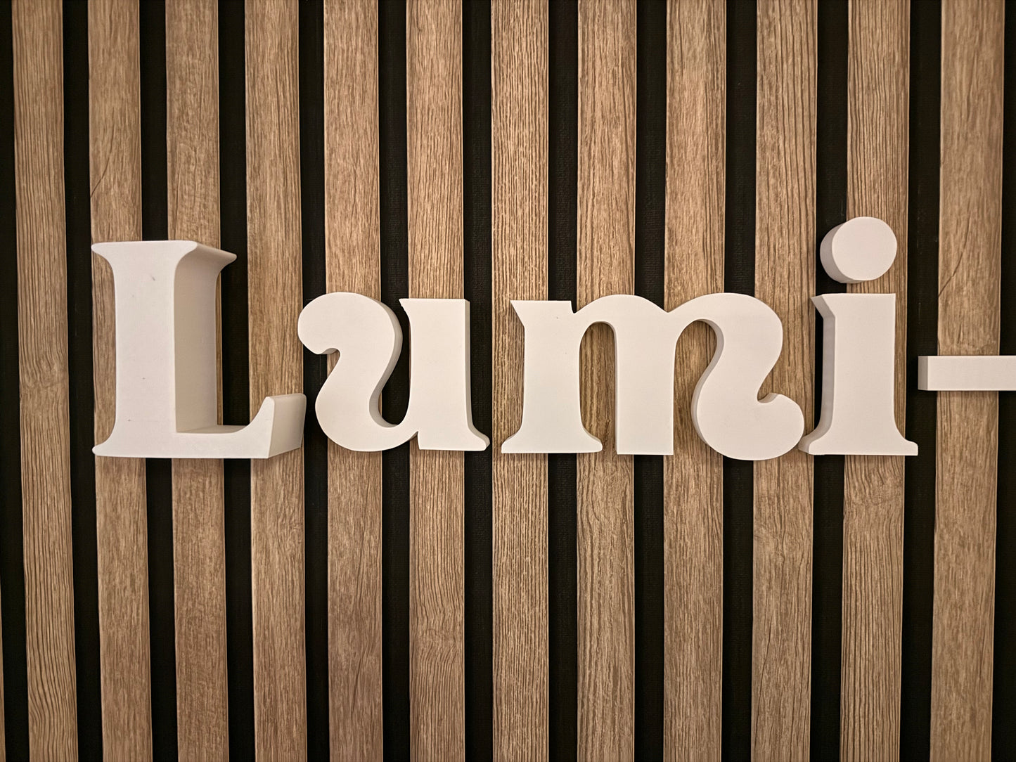 3D Buchstaben zur Wandmontage