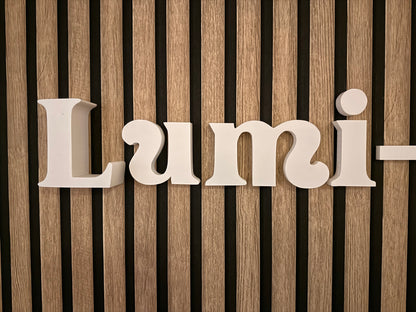 3D Buchstaben zur Wandmontage
