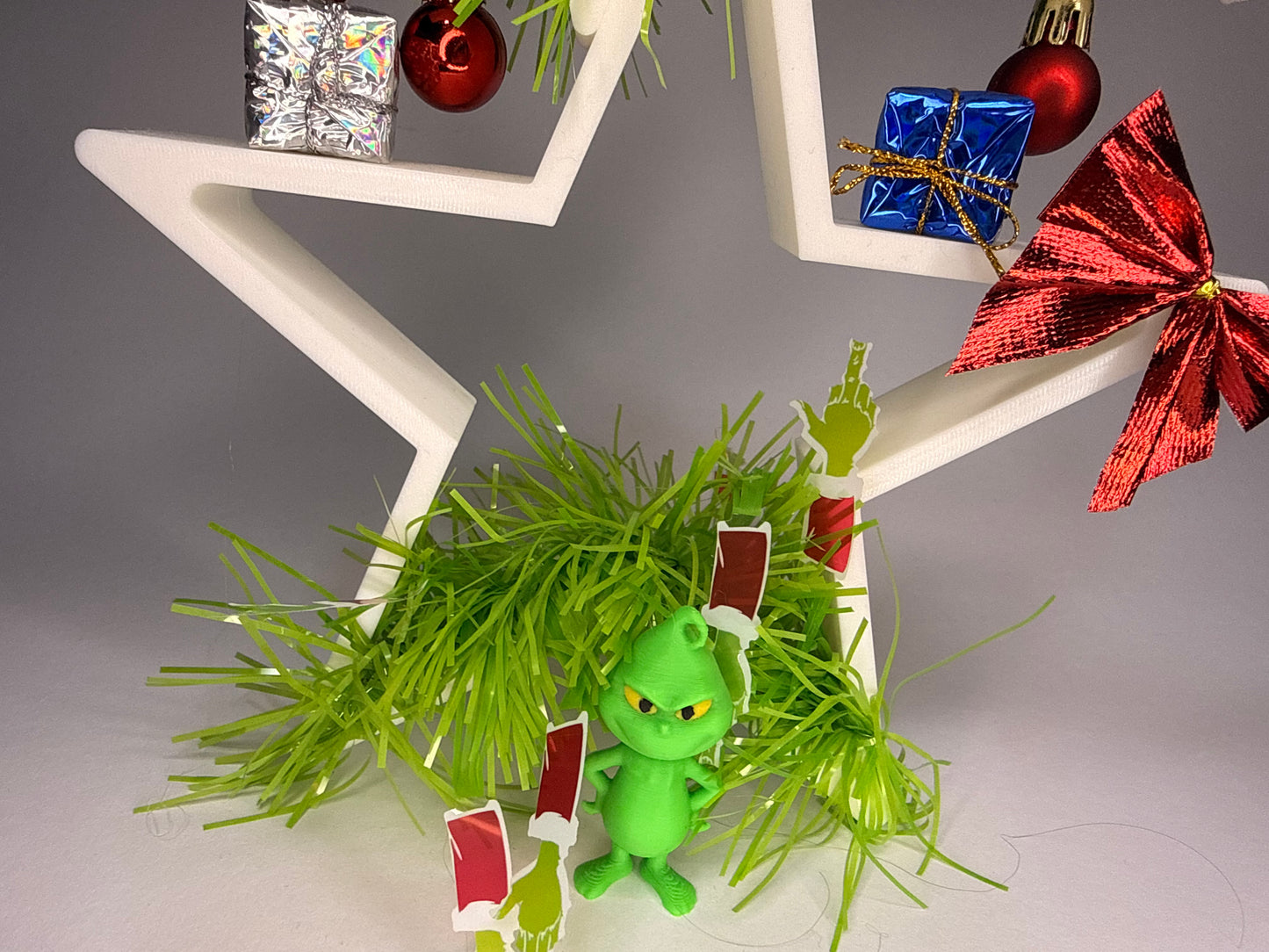 Weihnachtsdekoration Sterne Grün Muffel