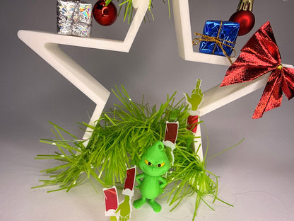 Weihnachtsdekoration Sterne Grün Muffel