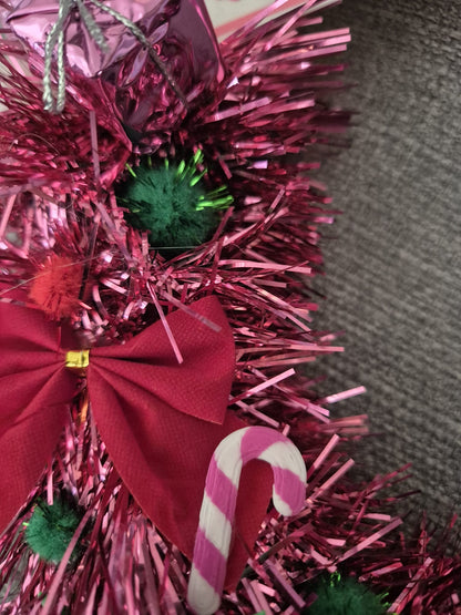 Türkranz Weihnachten Pink Muffel