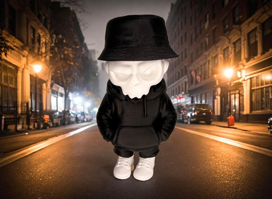Urbane Totenkopf Figur Hip Hop