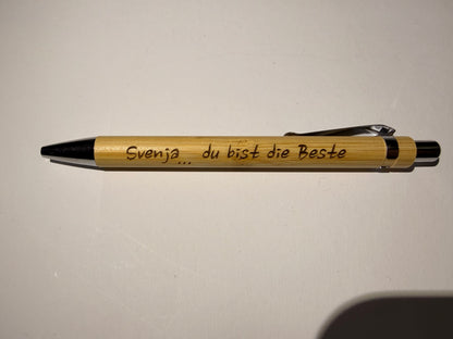 Kugelschreiber Personalisiert mit Wunschgravur