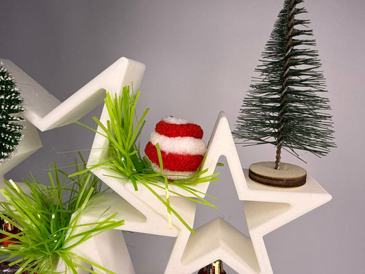 Weihnachtsdekoration Sterne Grün Muffel