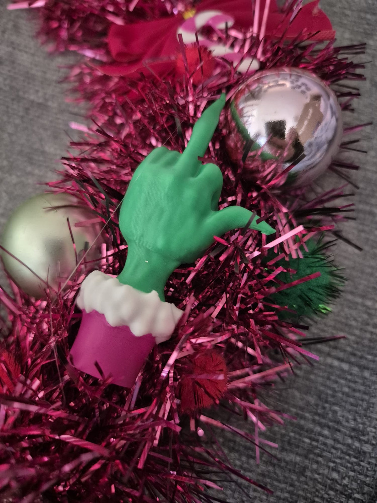 Türkranz Weihnachten Pink Muffel