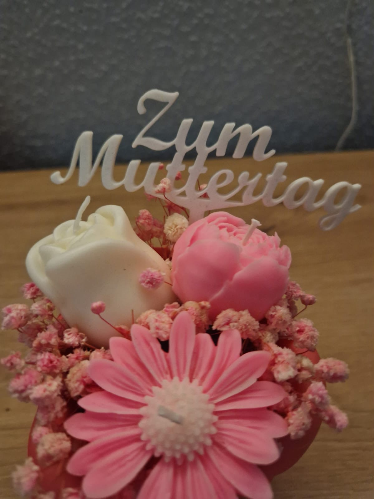 Kerzengesteck Muttertag