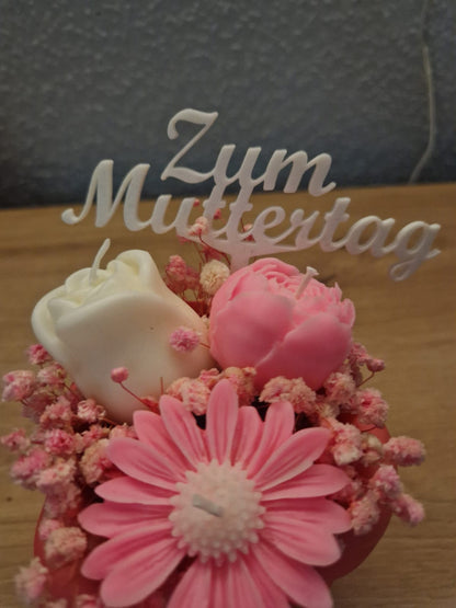 Kerzengesteck Muttertag