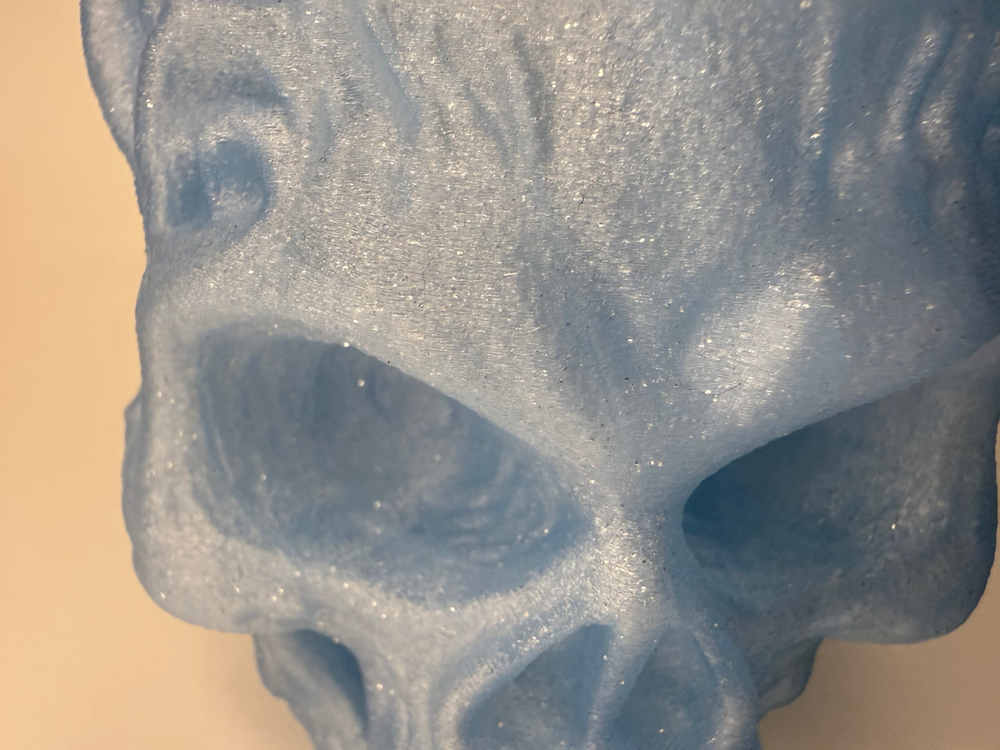 Totenkopf Blau Glitzer Aufbewahrung Skull