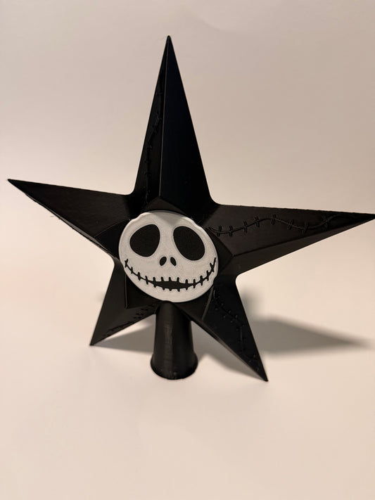 Weihnachtsbaumspitze Totenkopf Gothic Schwarz