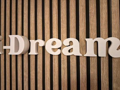 3D Buchstaben zur Wandmontage