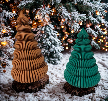 Moderner Weihnachtsbaum Deko Design Wellen