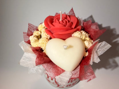 Mini Kerzengesteck zum Muttertag