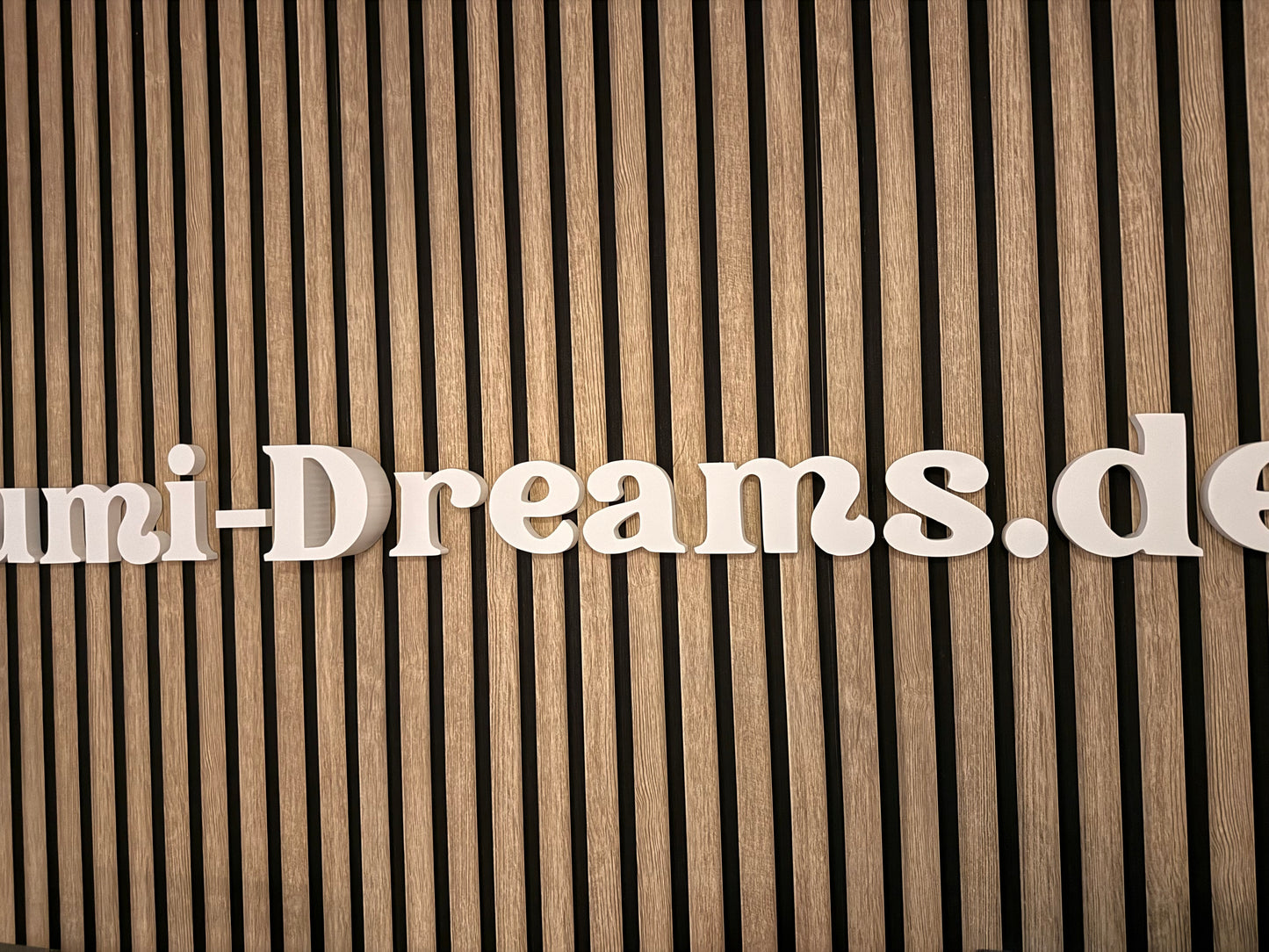 3D Buchstaben zur Wandmontage