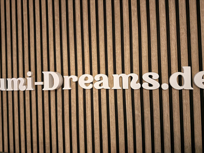 3D Buchstaben zur Wandmontage