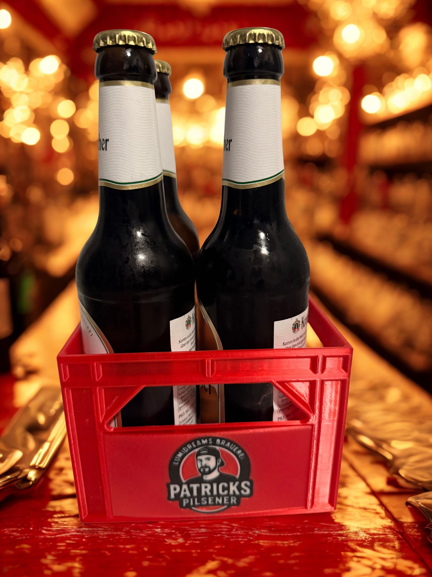 Mini Bierkiste personalisiert Geburtstag Geschenk Männer Jubiläum