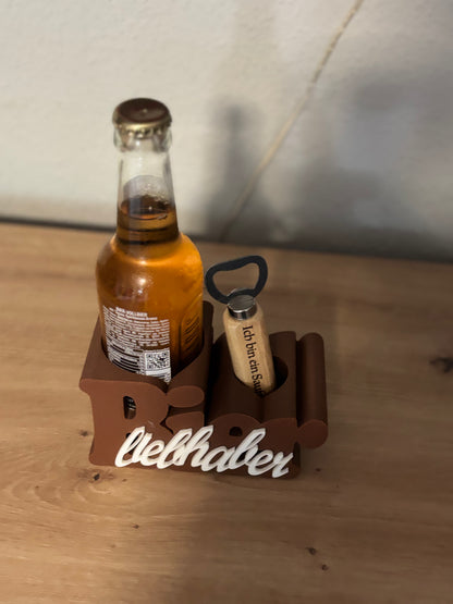 Aufsteller für Bierflaschen