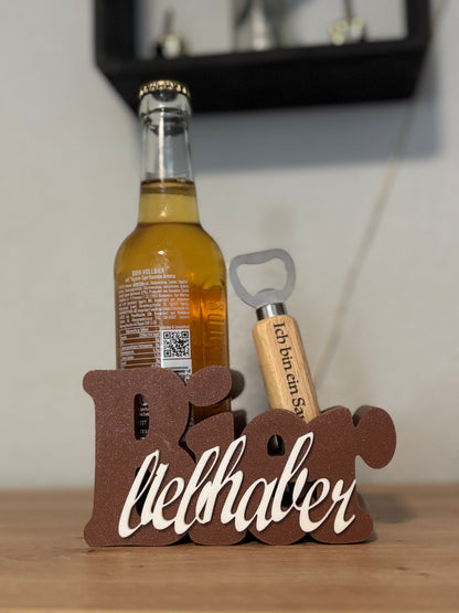 Aufsteller für Bierflaschen